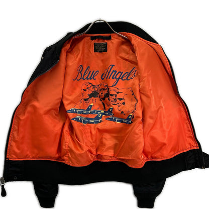AVIREX Black Blue Angels L2-A Flight Jacket Size M