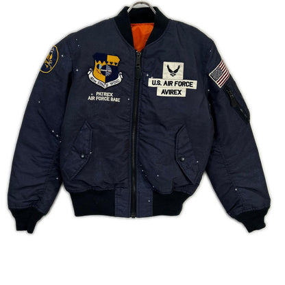 AVIREX Navy Space MA-1 Bomber Polyester Size M