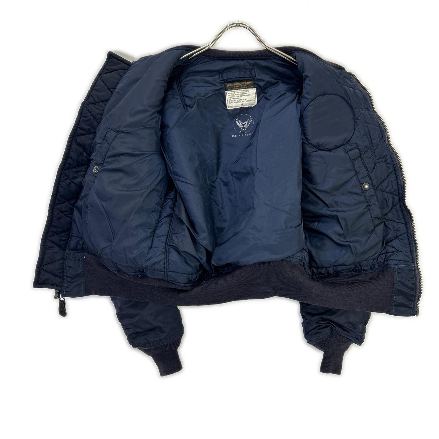 ALPHA INDUSTRIES Navy B15-C 50s Repro Jacket Size 36