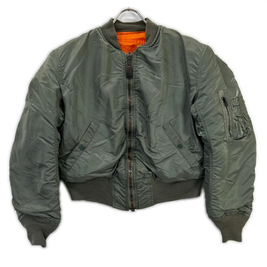 ALPHA INDUSTRIES Khaki '68 Repro Patched MA-1 Bomber Size S