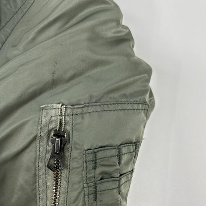 ALPHA INDUSTRIES Khaki '68 Repro Patched MA-1 Bomber Size S