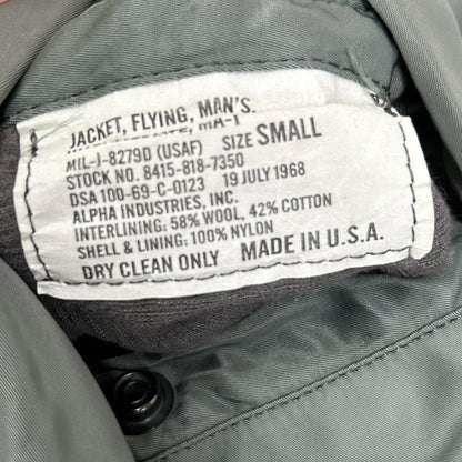 ALPHA INDUSTRIES Khaki '68 Repro Patched MA-1 Bomber Size S