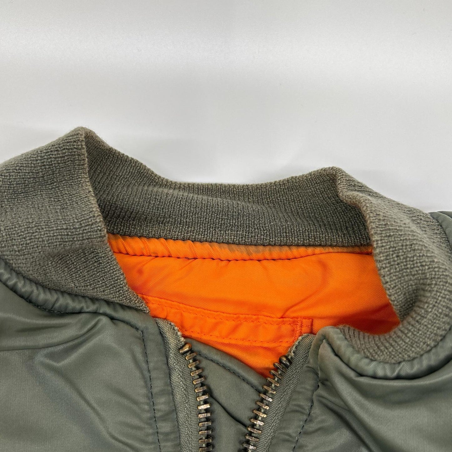 ALPHA INDUSTRIES Khaki '68 Repro Patched MA-1 Bomber Size S