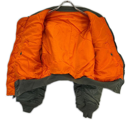 ALPHA INDUSTRIES Khaki '68 Repro Patched MA-1 Bomber Size M