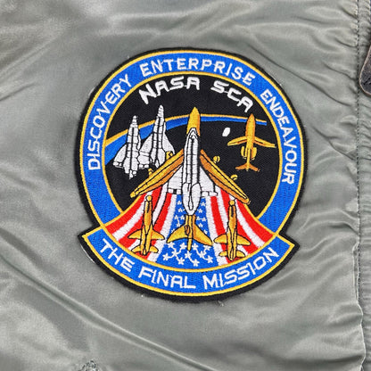 ALPHA INDUSTRIES Khaki '68 Repro Patched MA-1 Bomber Size M