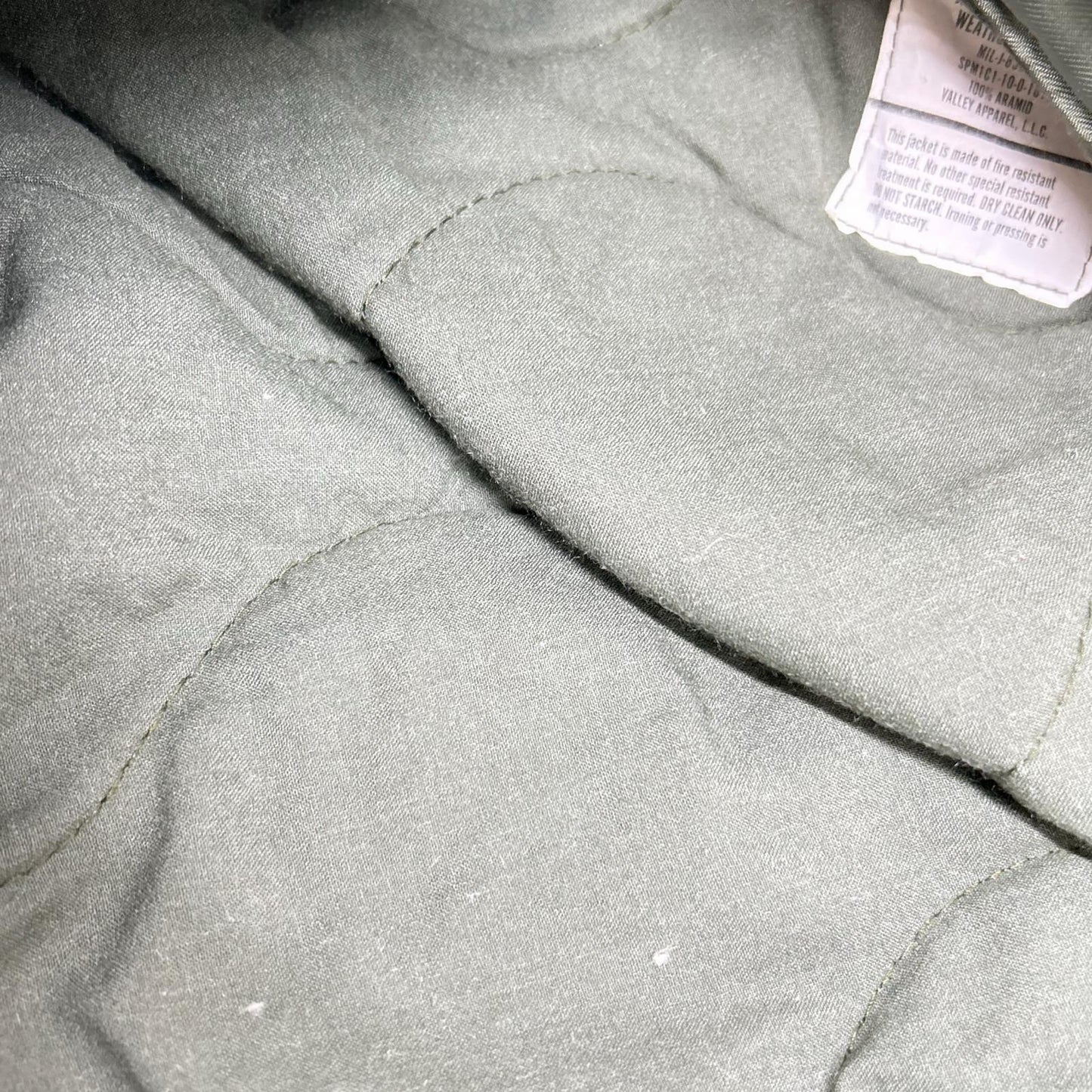 MILITARY Khaki CWU45-P Hooded Flight Jacket Size L