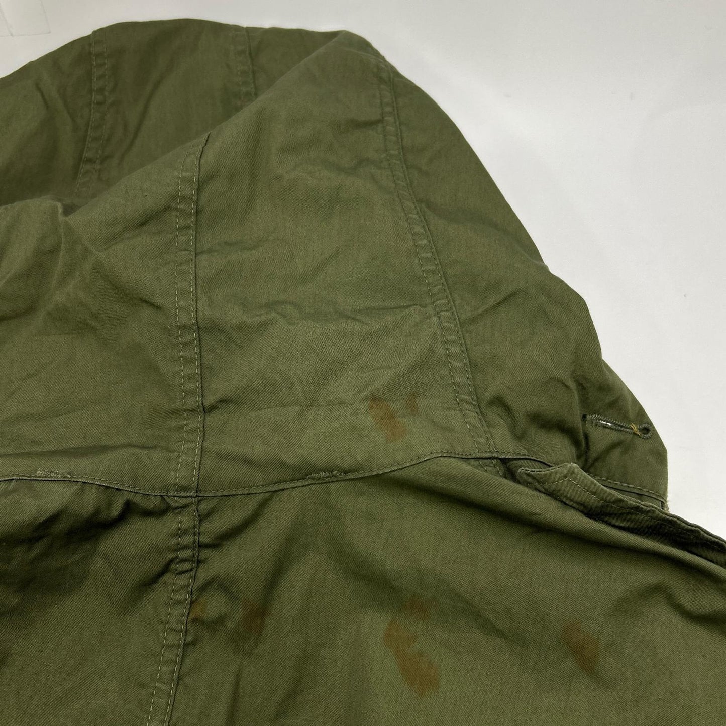 MILITARY Khaki 50s M51 Fishtail Parka Cotton Jacket Size S