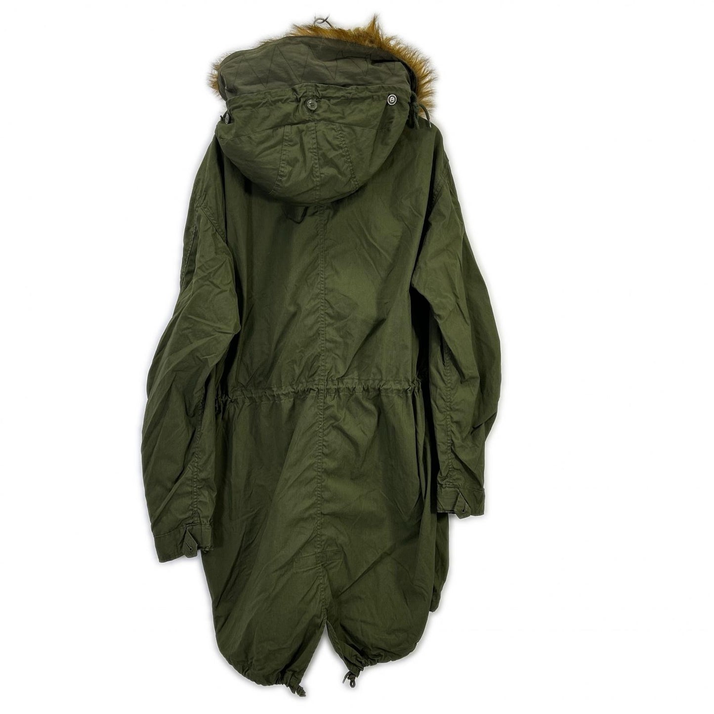 MILITARY Khaki 50s M51 Fishtail Parka Cotton Jacket Size S