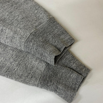 C.P.COMPANY 24AW Gray Logo Fleece Hoodie Cotton Size L