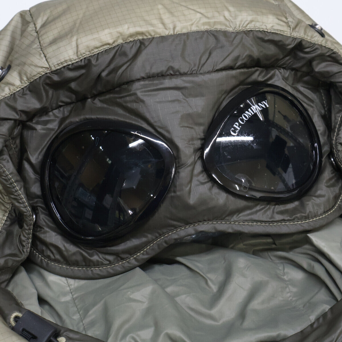 C.P.COMPANY 25AW DD Shell Goggle Hooded Jacket Khaki Size L