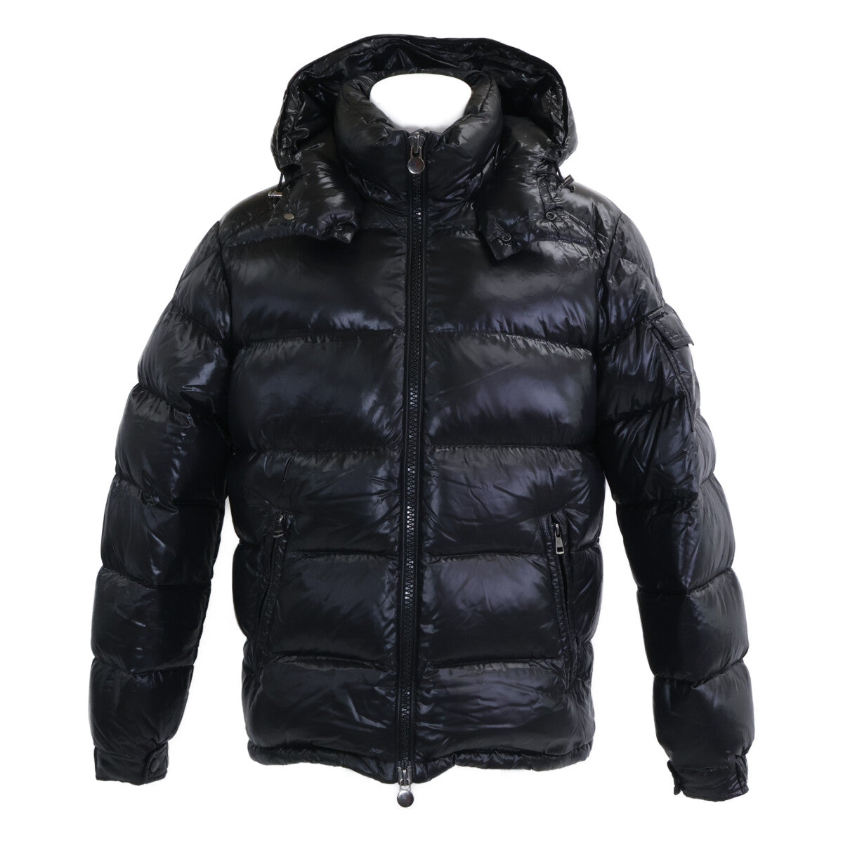 MONCLER MAYA Hooded Down Jacket Black Size 3