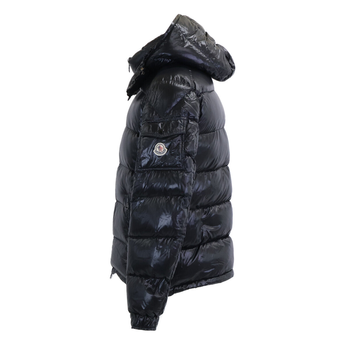 MONCLER MAYA Hooded Down Jacket Black Size 3