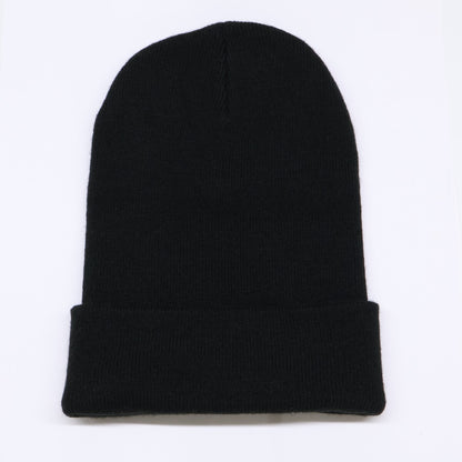 R13 Skully Hat Logo Embroidered Knit Beanie Black Size O/S