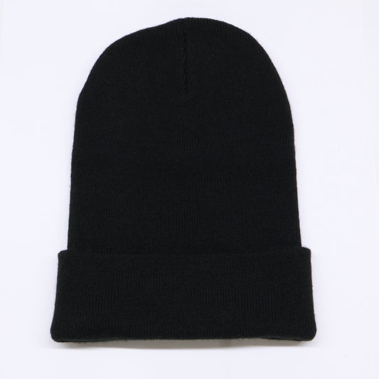 R13 Skully Hat Logo Embroidered Knit Beanie Black Size O/S
