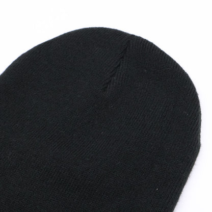 R13 Skully Hat Logo Embroidered Knit Beanie Black Size O/S