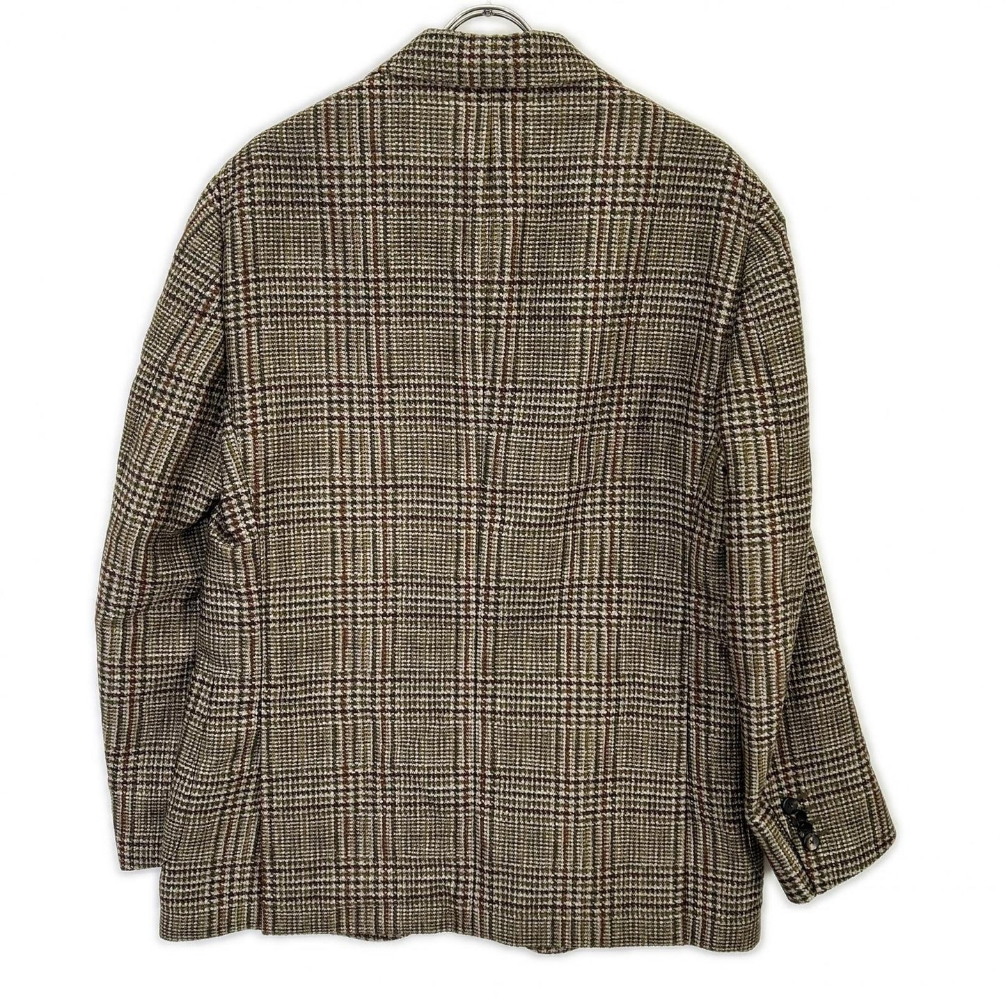 LARDINI Wool Nylon Boutonniere 3B Jacket Khaki Size 52