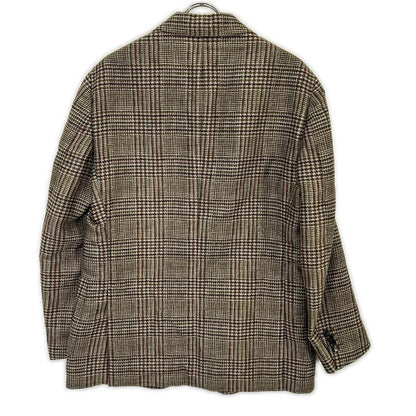 LARDINI Wool Nylon Boutonniere 3B Jacket Khaki Size 52