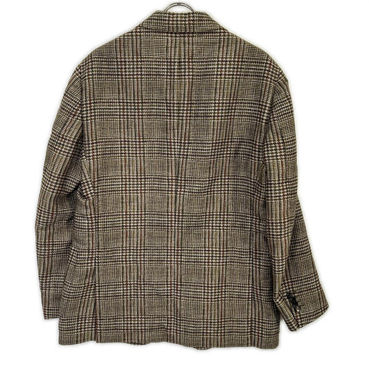 LARDINI Wool Nylon Boutonniere 3B Jacket Khaki Size 52