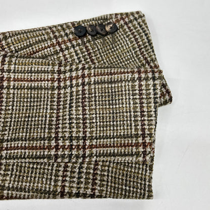 LARDINI Wool Nylon Boutonniere 3B Jacket Khaki Size 52