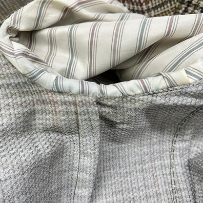 LARDINI Wool Nylon Boutonniere 3B Jacket Khaki Size 52