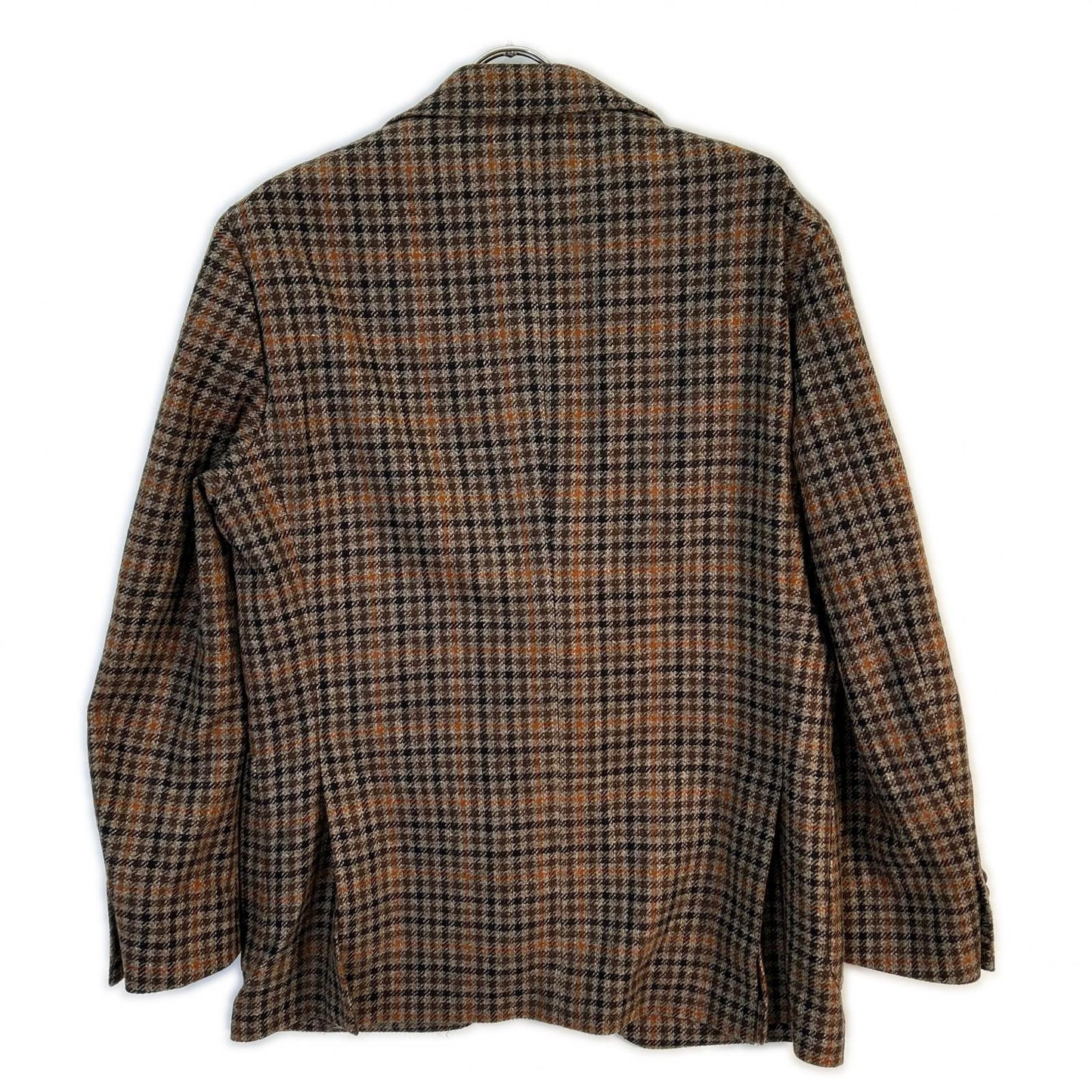 LARDINI Adv. Check Wool Cashmere 3B Jacket Brown Size 50