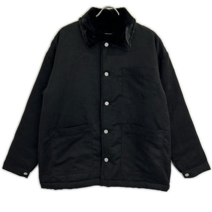 RESOUND CLOTHING Faux Suede Fur Coverall Jacket Black Size 2