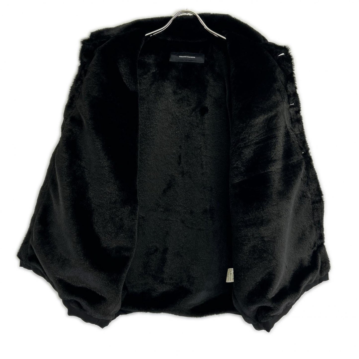 RESOUND CLOTHING Faux Suede Fur Coverall Jacket Black Size 2
