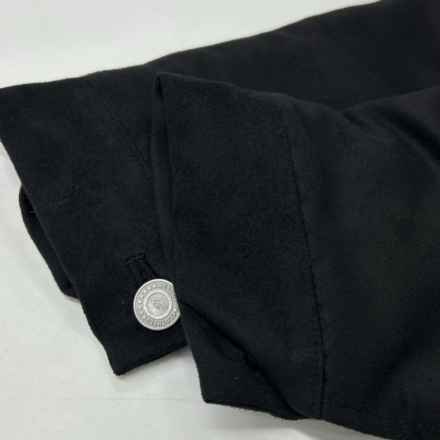 RESOUND CLOTHING Faux Suede Fur Coverall Jacket Black Size 2