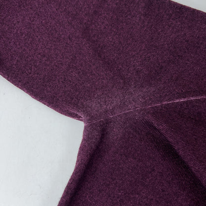 Cruciani Wool Mixed Stitch Turtleneck Knit Purple Size 52