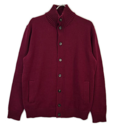 ZANONE Chioto Slim Fit 5-Gauge Cardigan Bordeaux Size 52