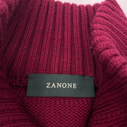 ZANONE Chioto Slim Fit 5-Gauge Cardigan Bordeaux Size 52
