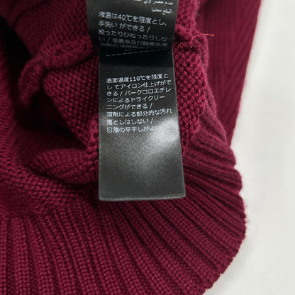 ZANONE Chioto Slim Fit 5-Gauge Cardigan Bordeaux Size 52