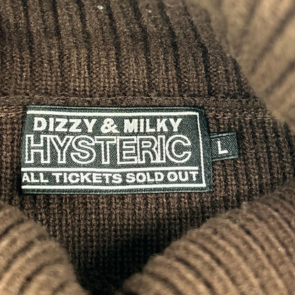 HYSTERIC GLAMOUR HYSTERIC TIMES Sweater Brown Size L