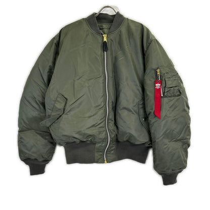 ALPHA INDUSTRIES Moonloid MA-1 Bomber Jacket Khaki Size XL