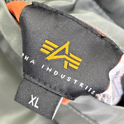 ALPHA INDUSTRIES Moonloid MA-1 Bomber Jacket Khaki Size XL