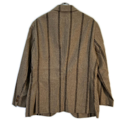 Belvest Brown Alpaca Wool Stripe JACKET IN THE BOX Vest Size 52
