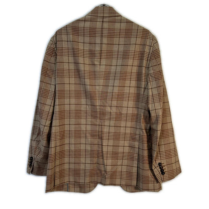 Belvest Brown Wool Check JACKET IN THE BOX Vest Size 50