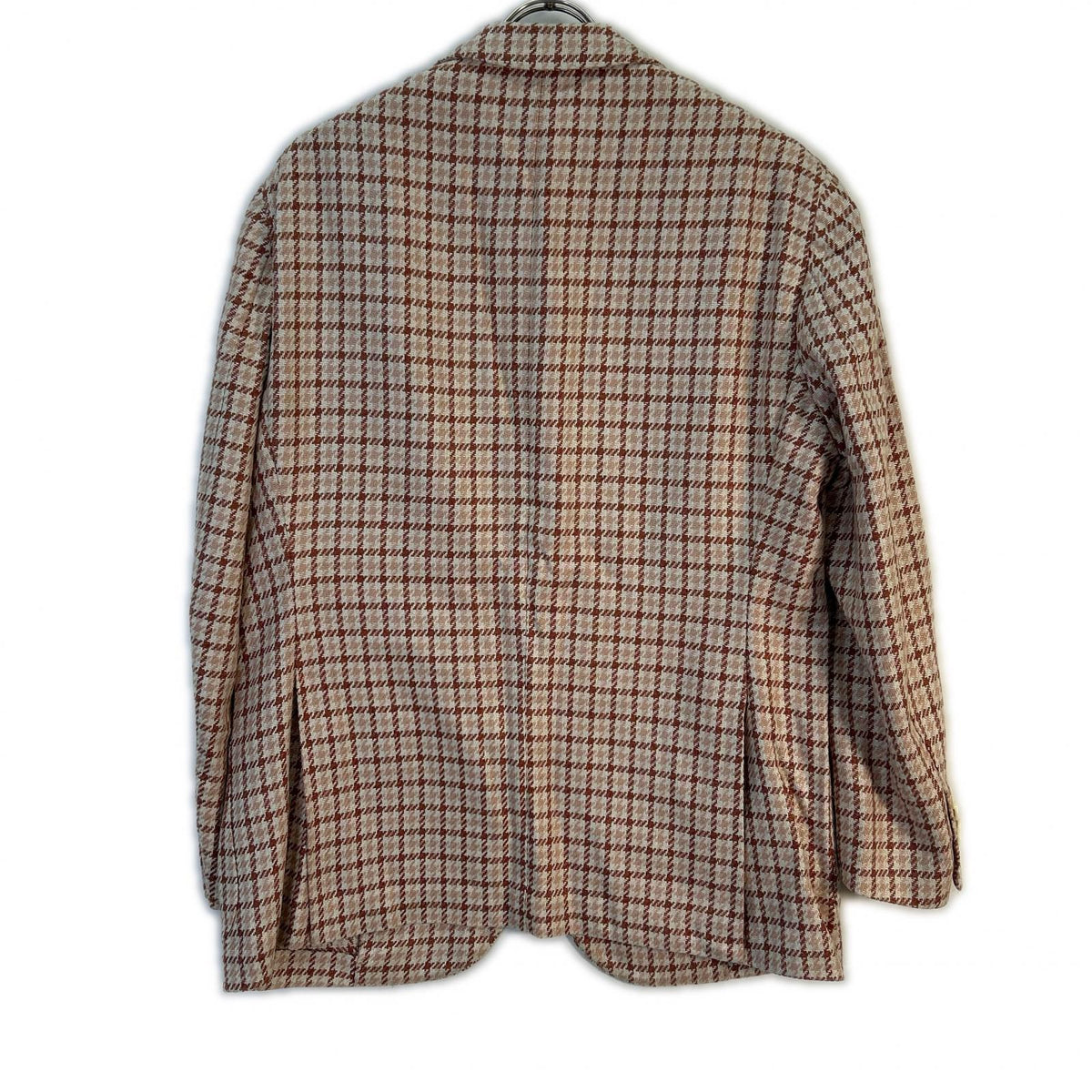 Gabriele Pasini Brown Silk Houndstooth 2B Jacket
