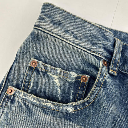 SAINT LAURENT PARIS Light Blue Distressed Jeans Size 27