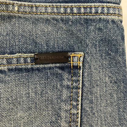 SAINT LAURENT PARIS Light Blue Distressed Jeans Size 27