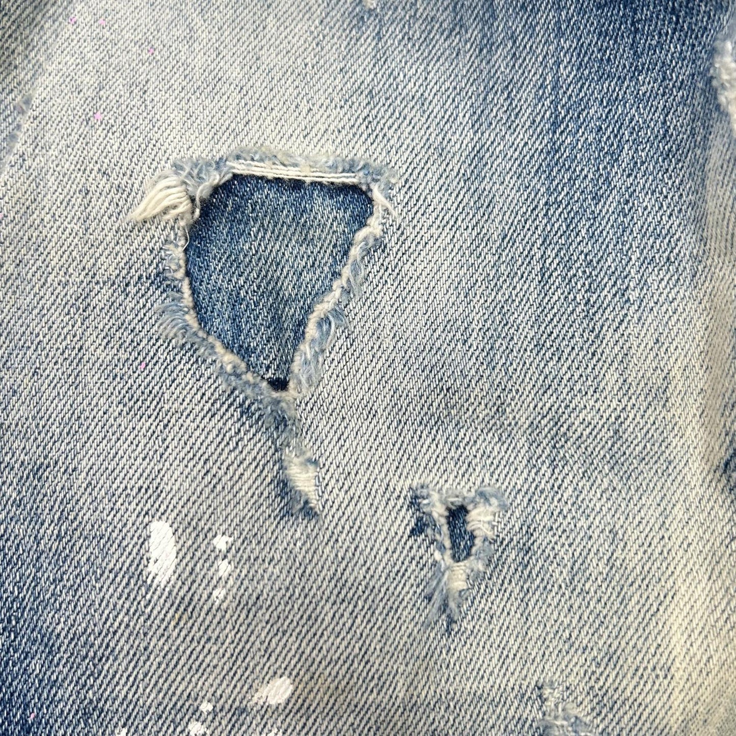 Dsquared2 DSQUARED Blue Distressed Paint SKATER JEAN Size 42