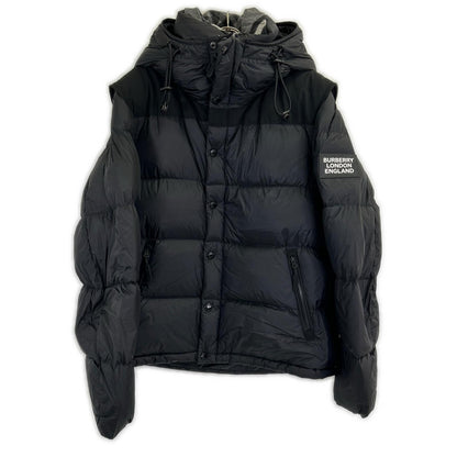 BURBERRY Lockwell 2-Way Hooded Down Jacket Black Size XL/TG