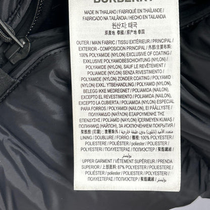 BURBERRY Lockwell 2-Way Hooded Down Jacket Black Size XL/TG