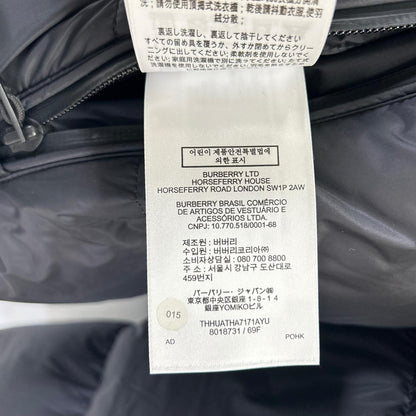 BURBERRY Lockwell 2-Way Hooded Down Jacket Black Size XL/TG