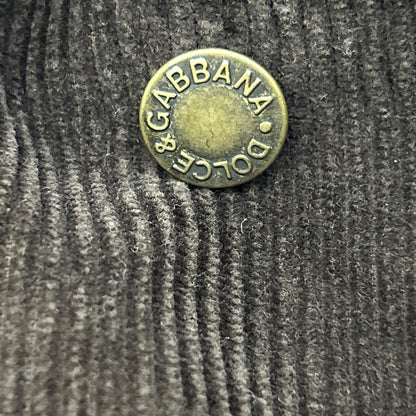 DOLCE&GABBANA Brown Corduroy Jacket Size 50