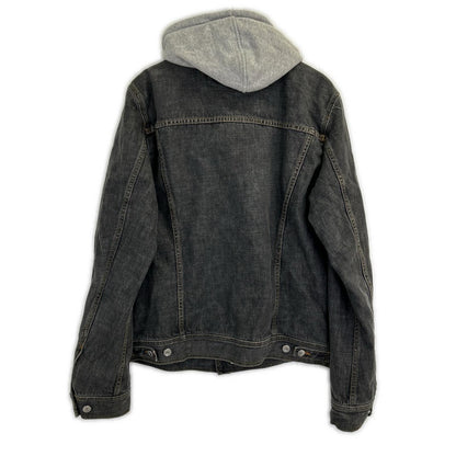 DOLCE&GABBANA Detachable Hooded Jacket Black/Gray Size 50