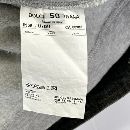 DOLCE&GABBANA Detachable Hooded Jacket Black/Gray Size 50