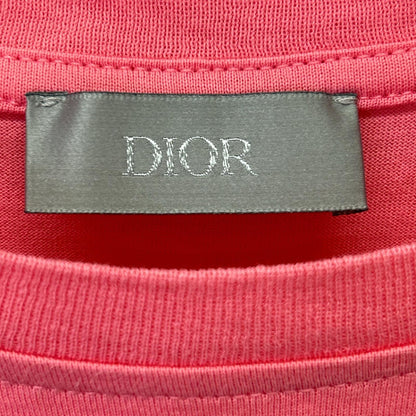 DIOR 20SS CD Embroidered Short Sleeve T-Shirt Pink Size S