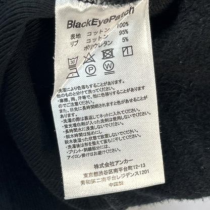 THE BLACK EYE PATCH "Handle With Care" Hoodie Black Size M