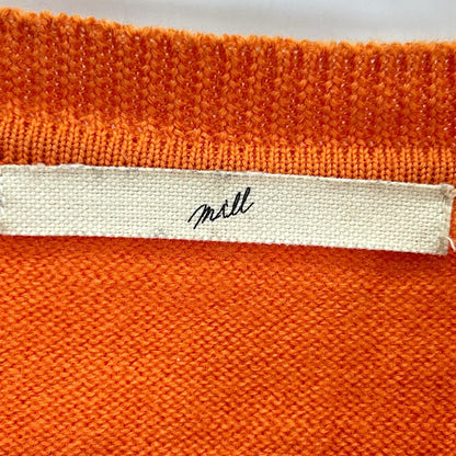 mill Orange Crash Henley Neck Sweater Size 2